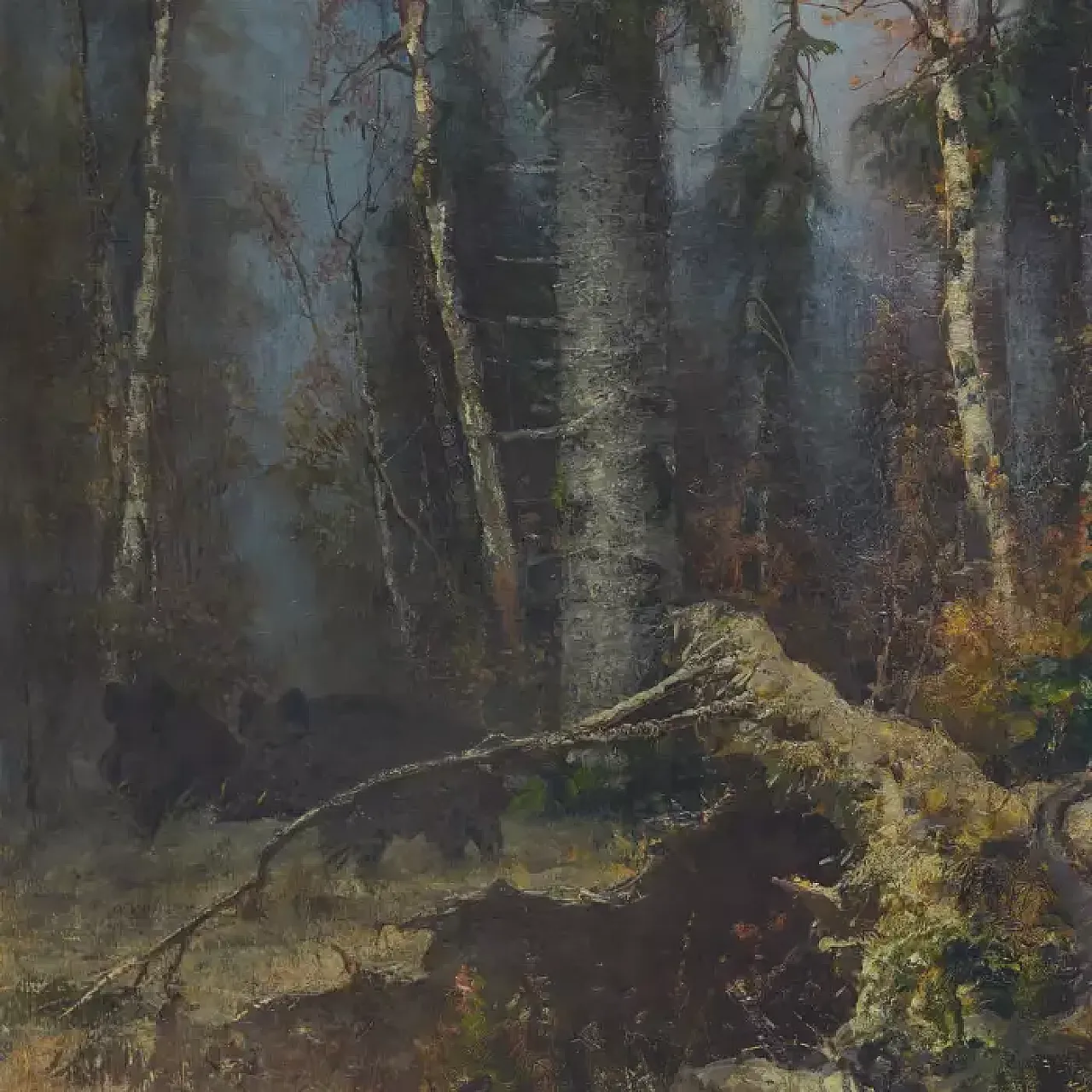 Foresta nel tardo autunno di Yuliy Klever, inizio '900 5