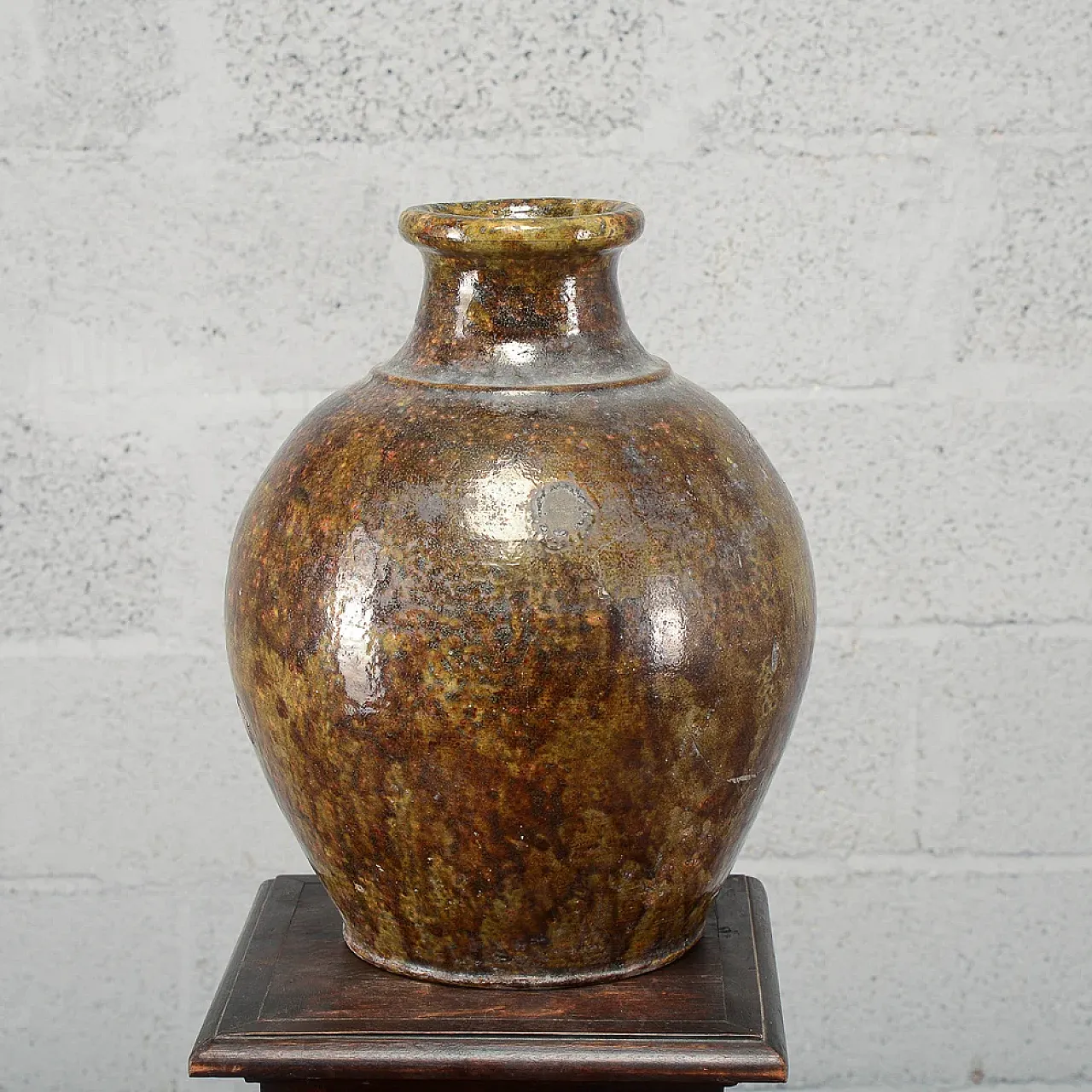 Glazed terracotta amphora, early 20th century 1