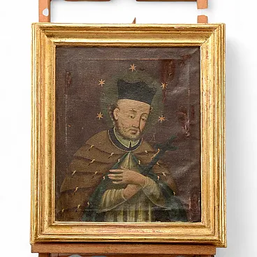 Saint John of Nepomuk, oil on canvas, 18th century