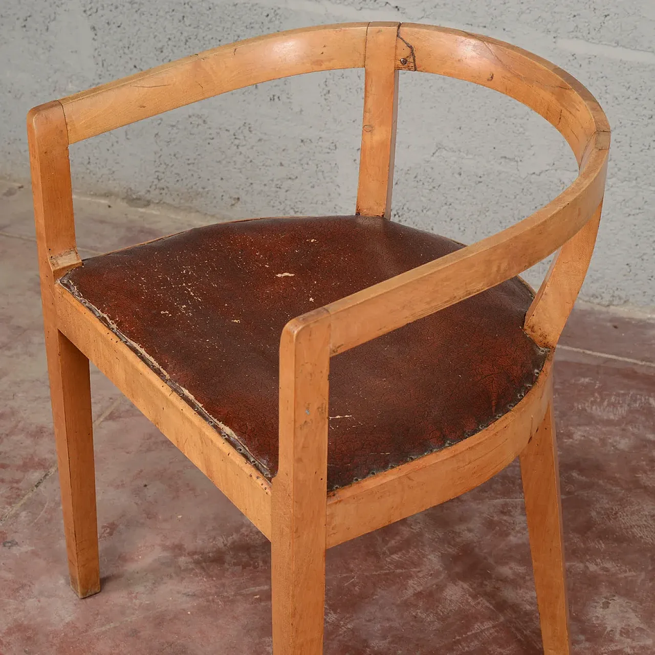 Art Deco cockpit armchair, 1930s 10
