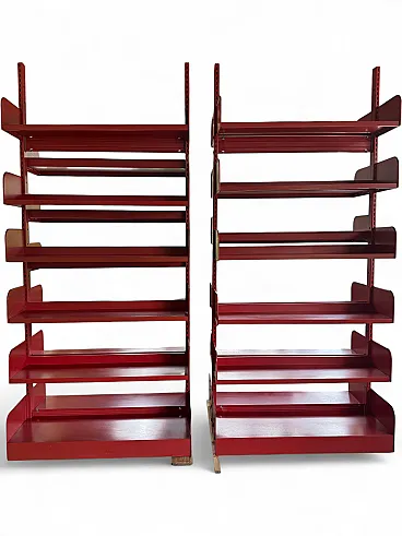 Pair of double-sided Bookcases di Antonio Parma & Figli, 70s