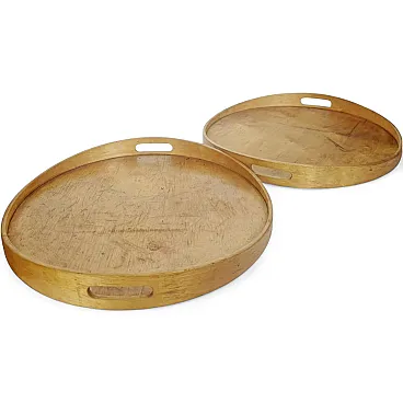 Pair of Scandinavian trays, 1990s