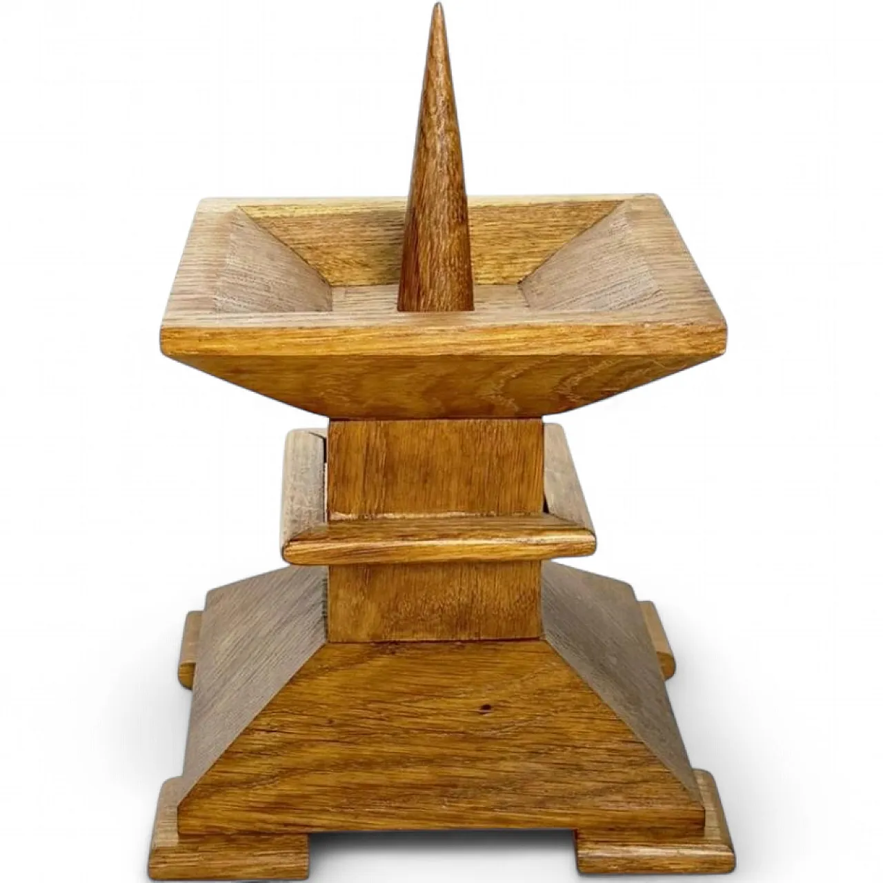 Oak candle holder, 1940s 11