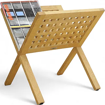 Folding wooden magazine rack, 1960s