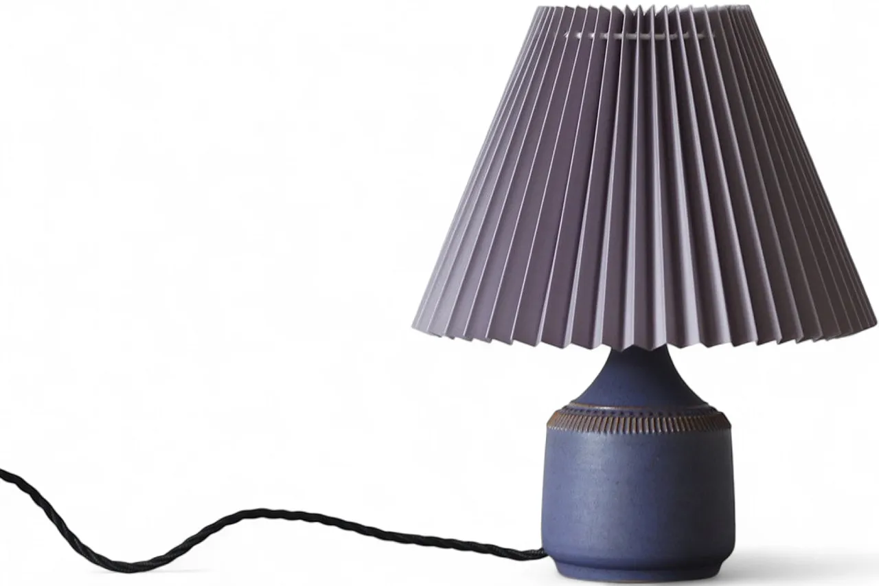 Stoneware table lamp by Klase Höganäs, 1960s 5