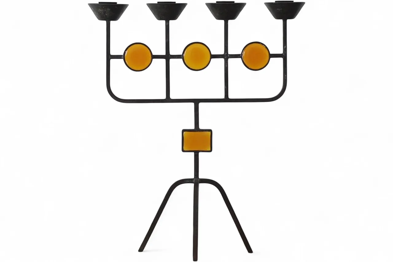Candleholder by Gunnar Ander for Ystad Metall, 1950s 4