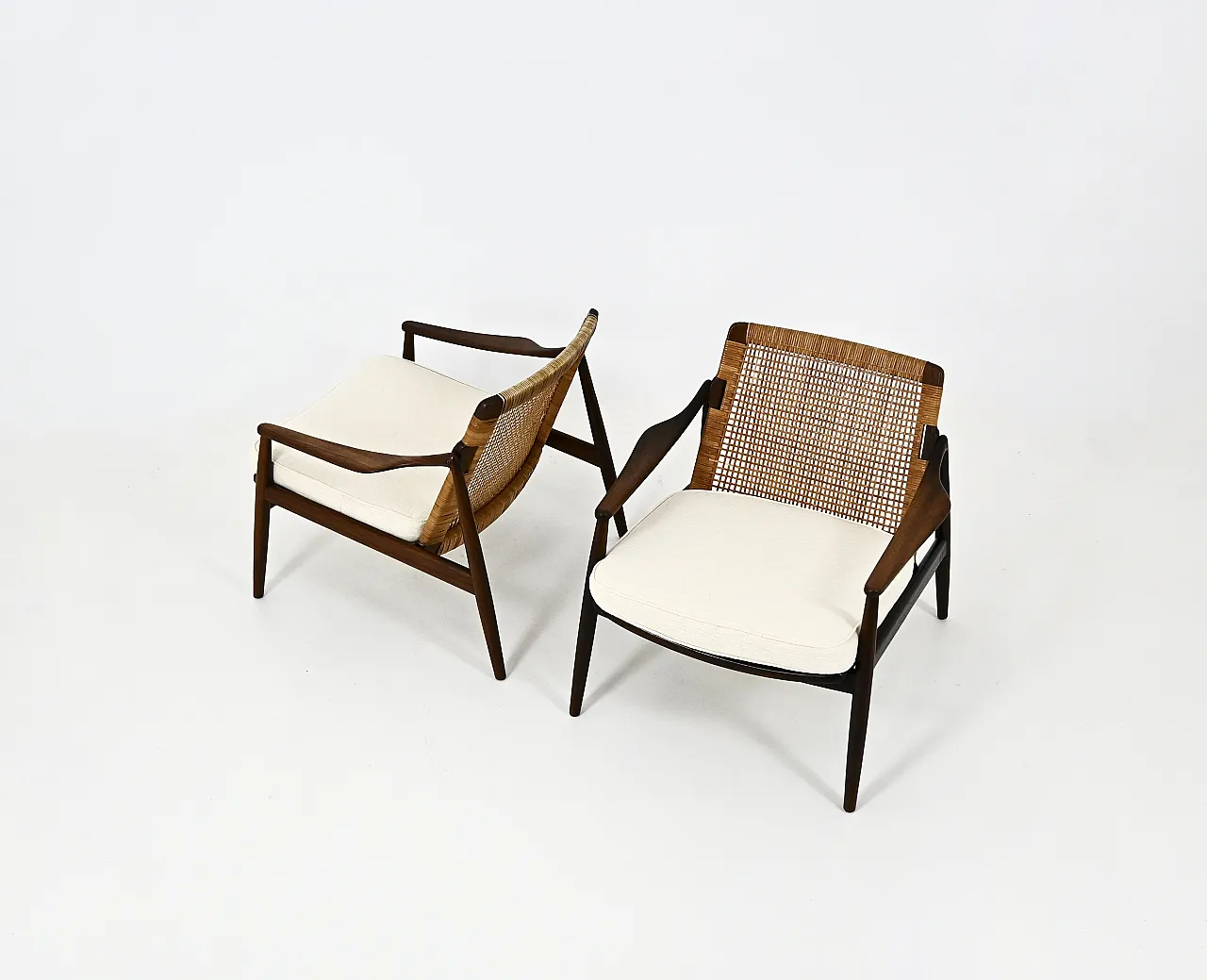Armchairs "Model 400" by Hartmut Lohmeyer for Wilkhahn, 1950s, set of 2