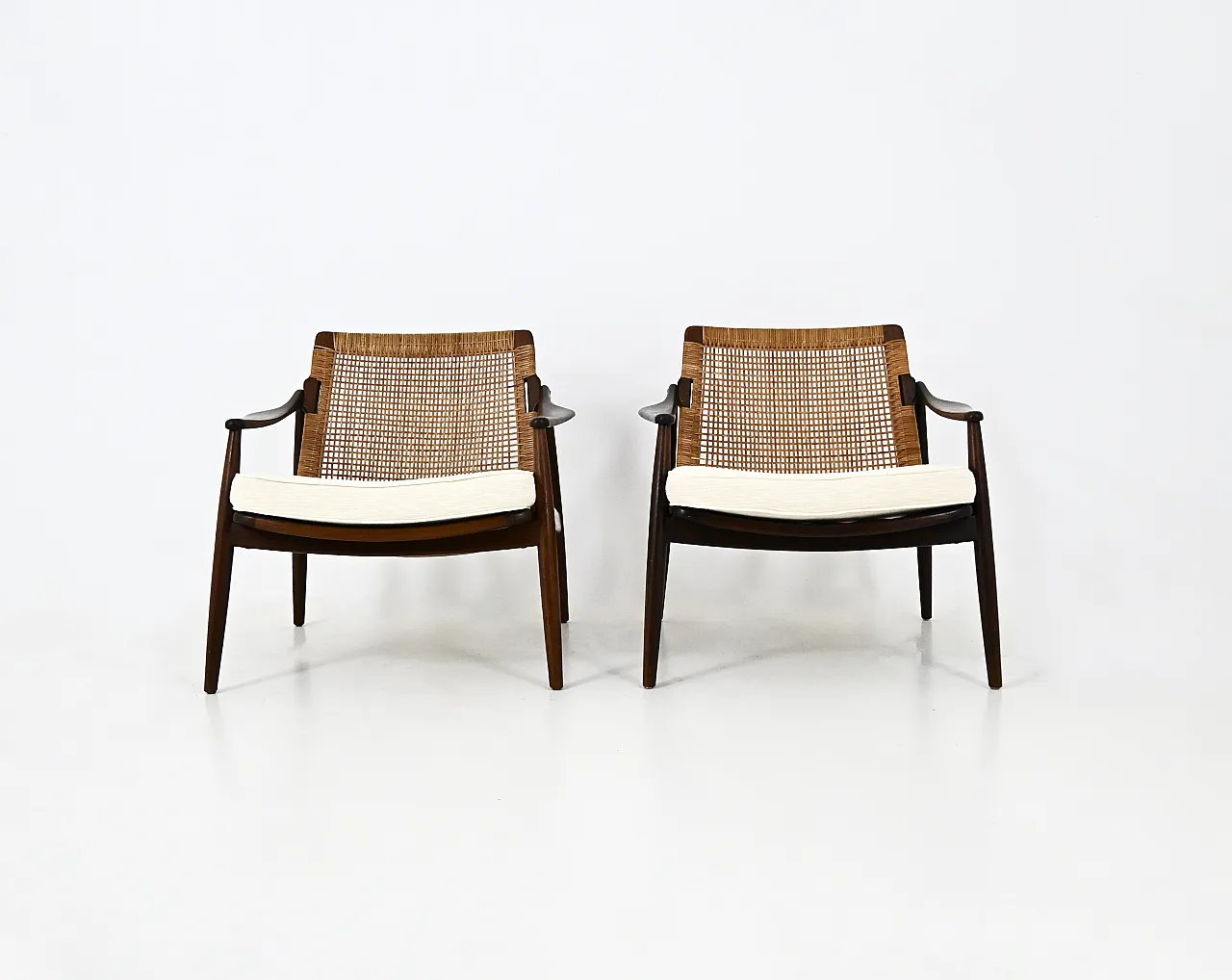 Armchairs "Model 400" by Hartmut Lohmeyer for Wilkhahn, 1950s, set of 3