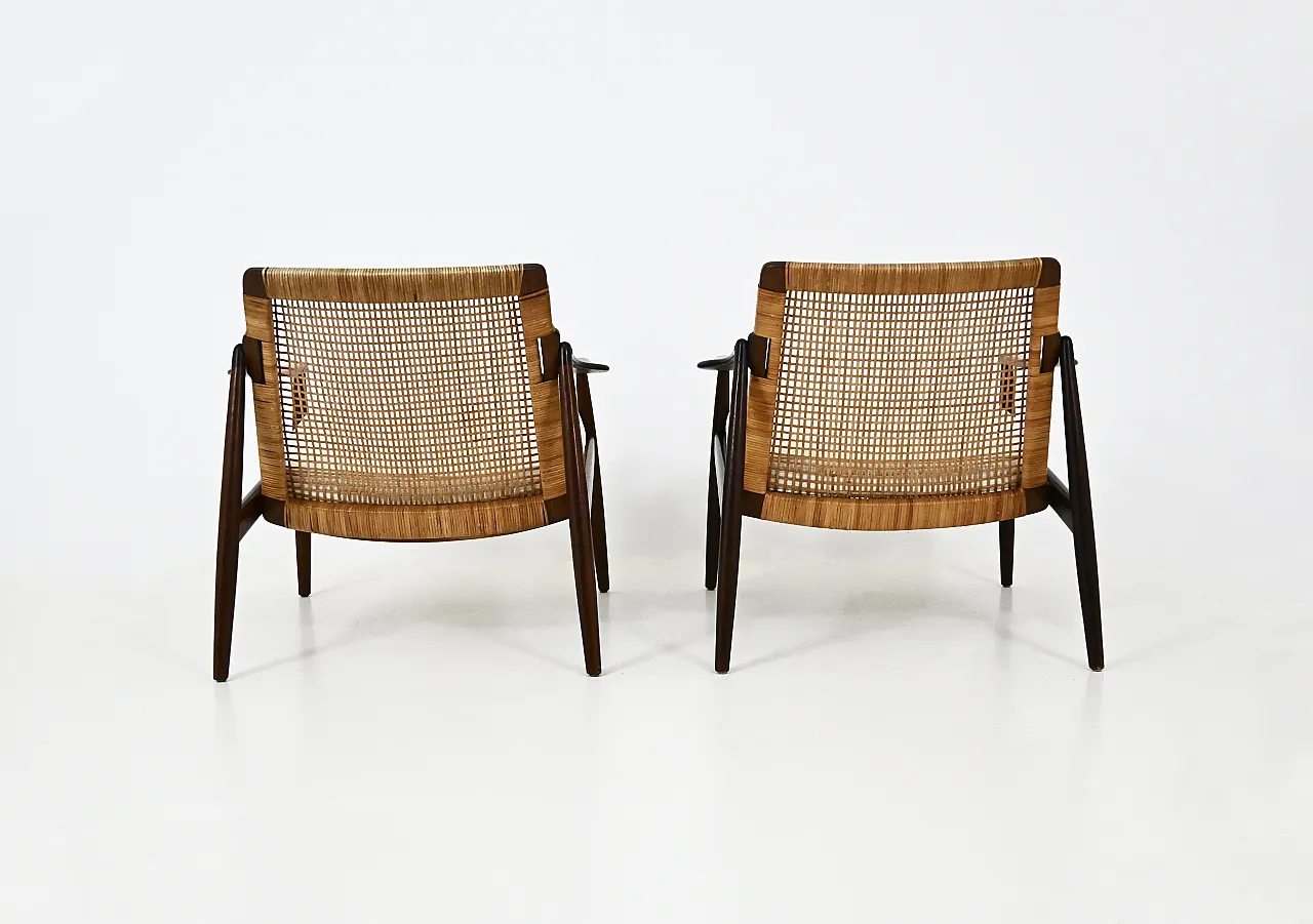 Armchairs "Model 400" by Hartmut Lohmeyer for Wilkhahn, 1950s, set of 5