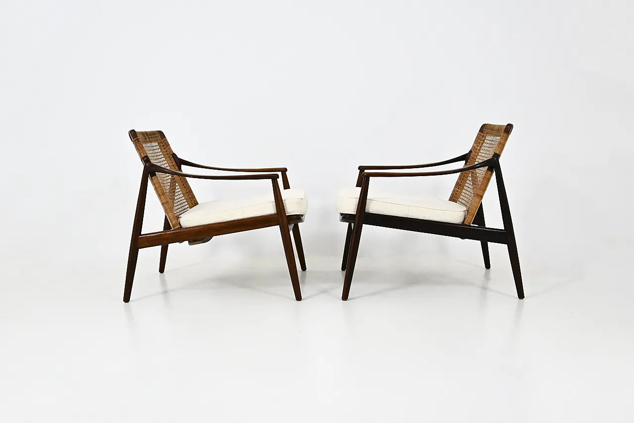 Armchairs "Model 400" by Hartmut Lohmeyer for Wilkhahn, 1950s, set of 6