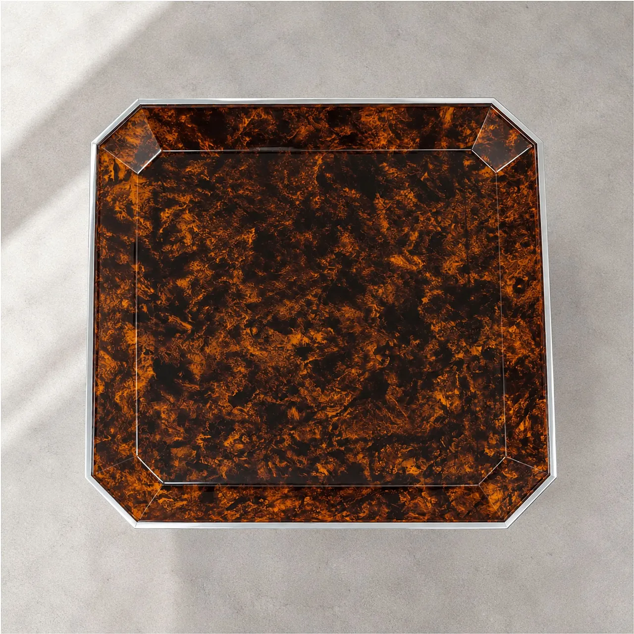 Tavolino pieghevole in lucite by Willy Rizzo, Italia, anni ’70 5
