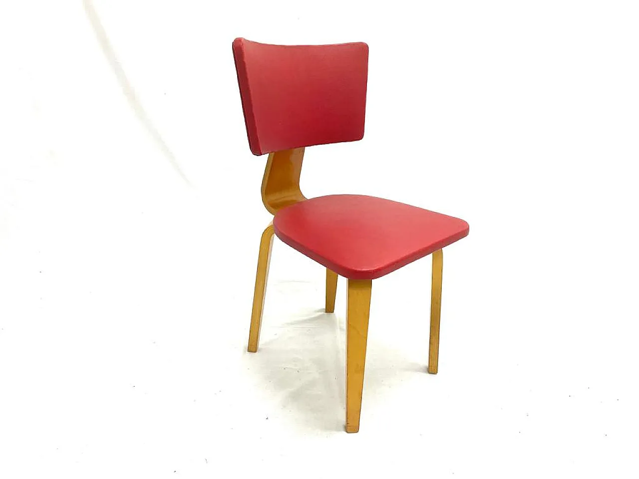 4 Nordic chairs with sky cover, 70s 3