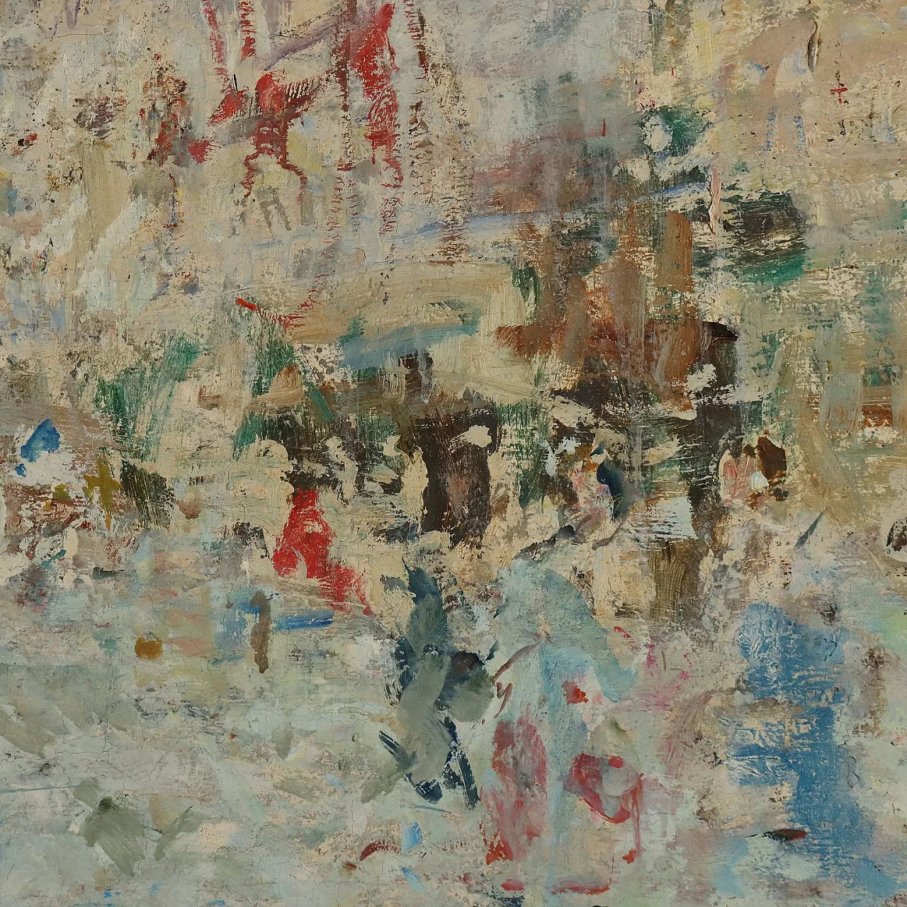 Painting by Luigi Mantovani, oil on canvas, 20th century 6