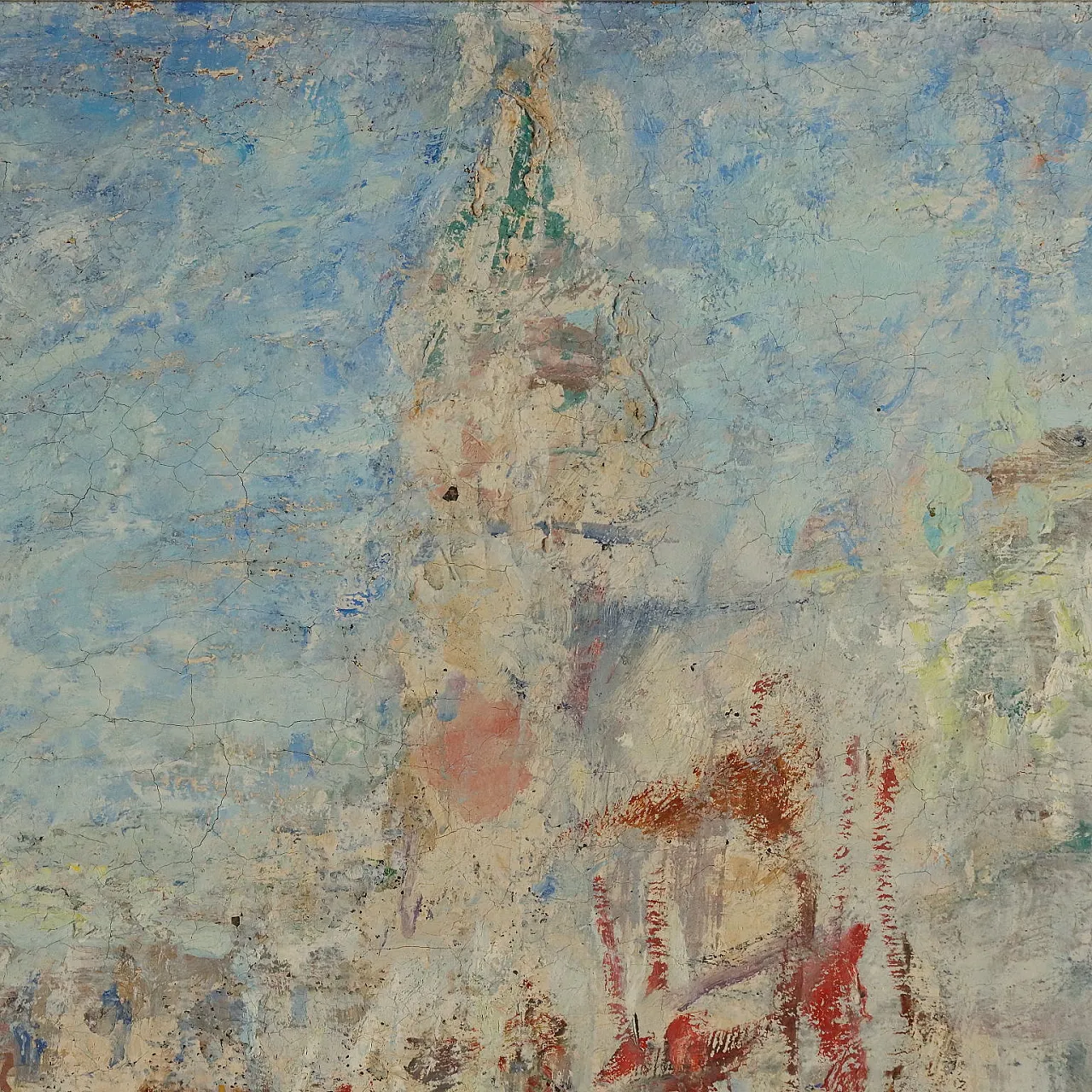 Painting by Luigi Mantovani, oil on canvas, 20th century 7