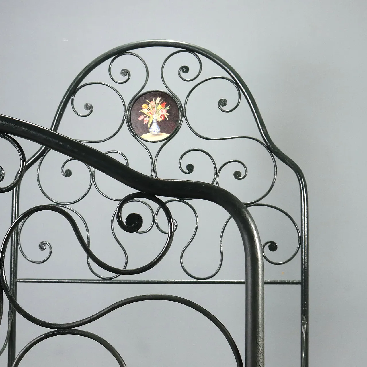 Letto singolo in ferro battuto, '800 6