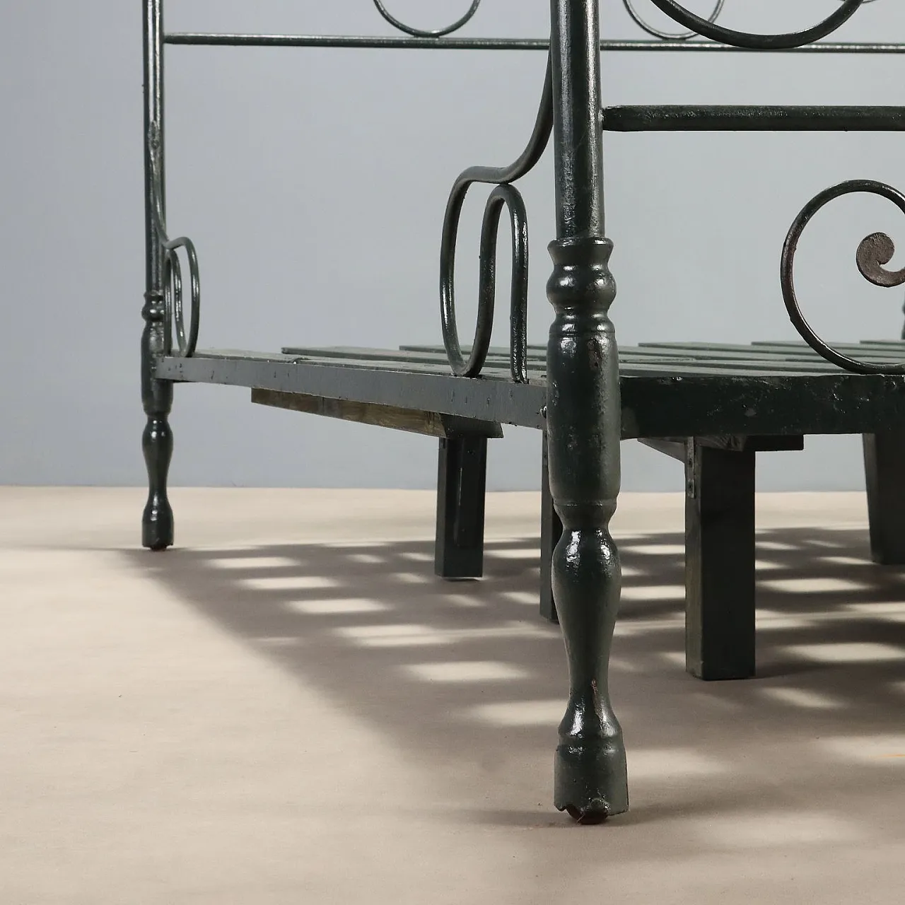 Letto singolo in ferro battuto, '800 9
