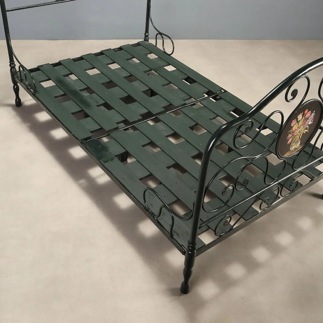Letto singolo in ferro battuto, '800 10