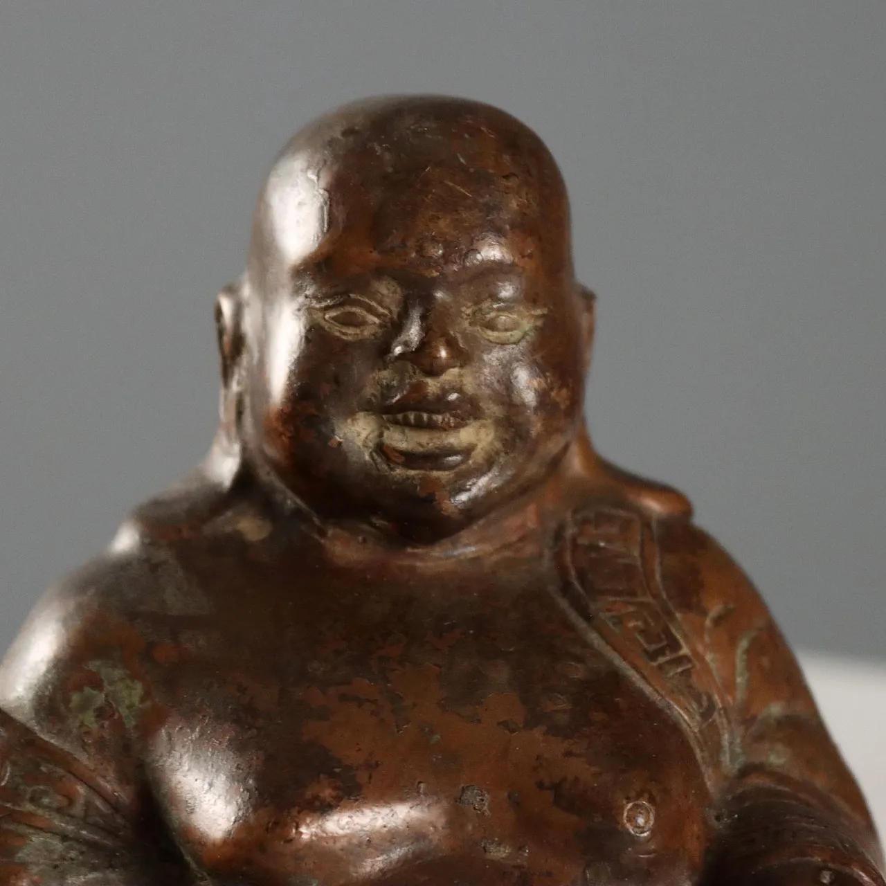 Immortal Monk Budai bronze sculpture, 20th century 3