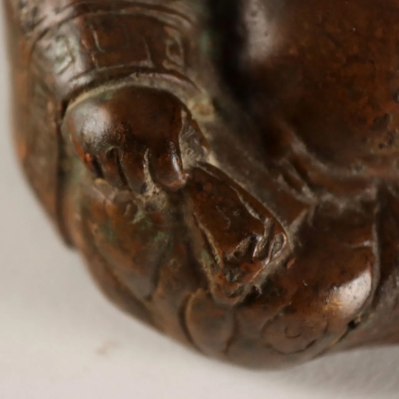 Immortal Monk Budai bronze sculpture, 20th century 4