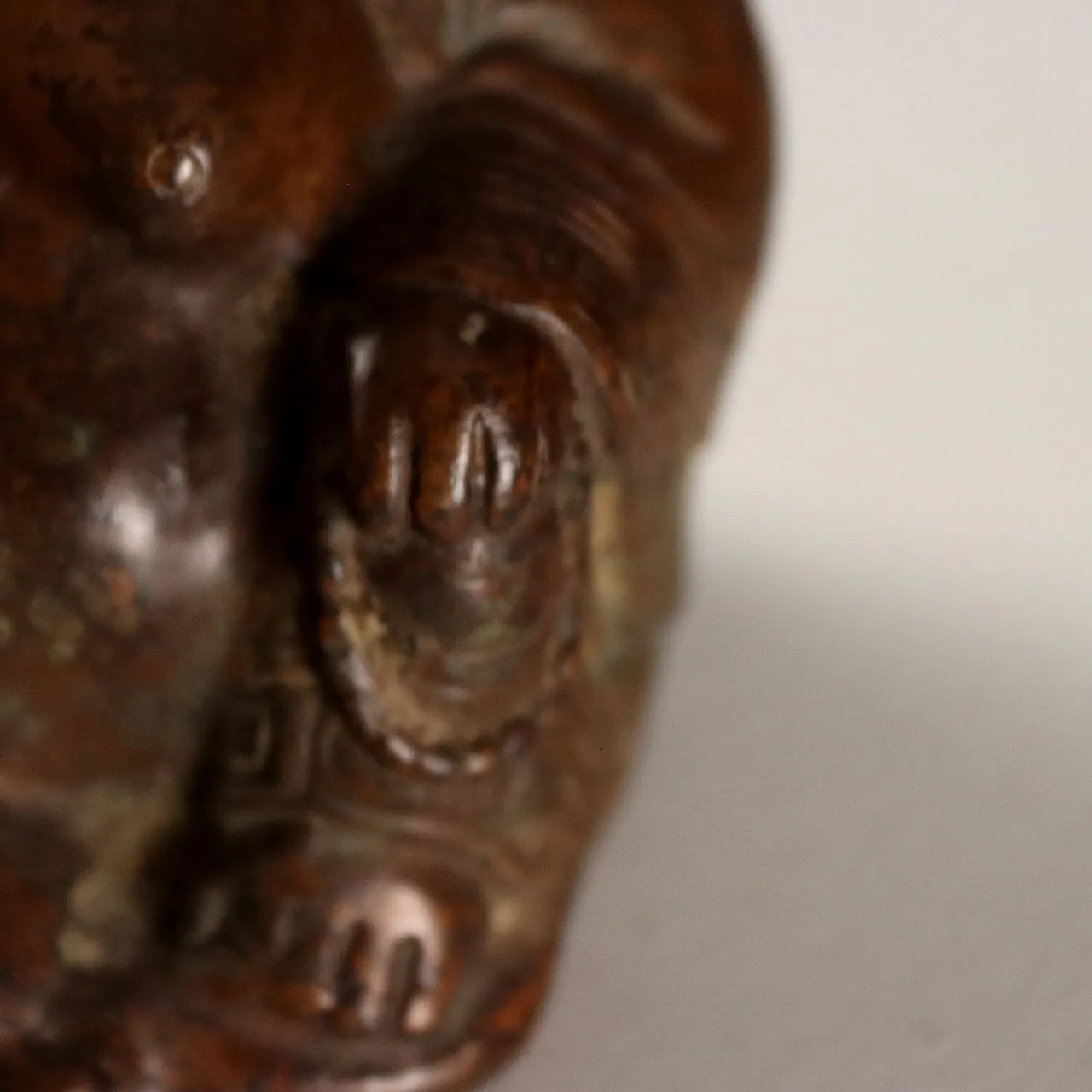 Immortal Monk Budai bronze sculpture, 20th century 5