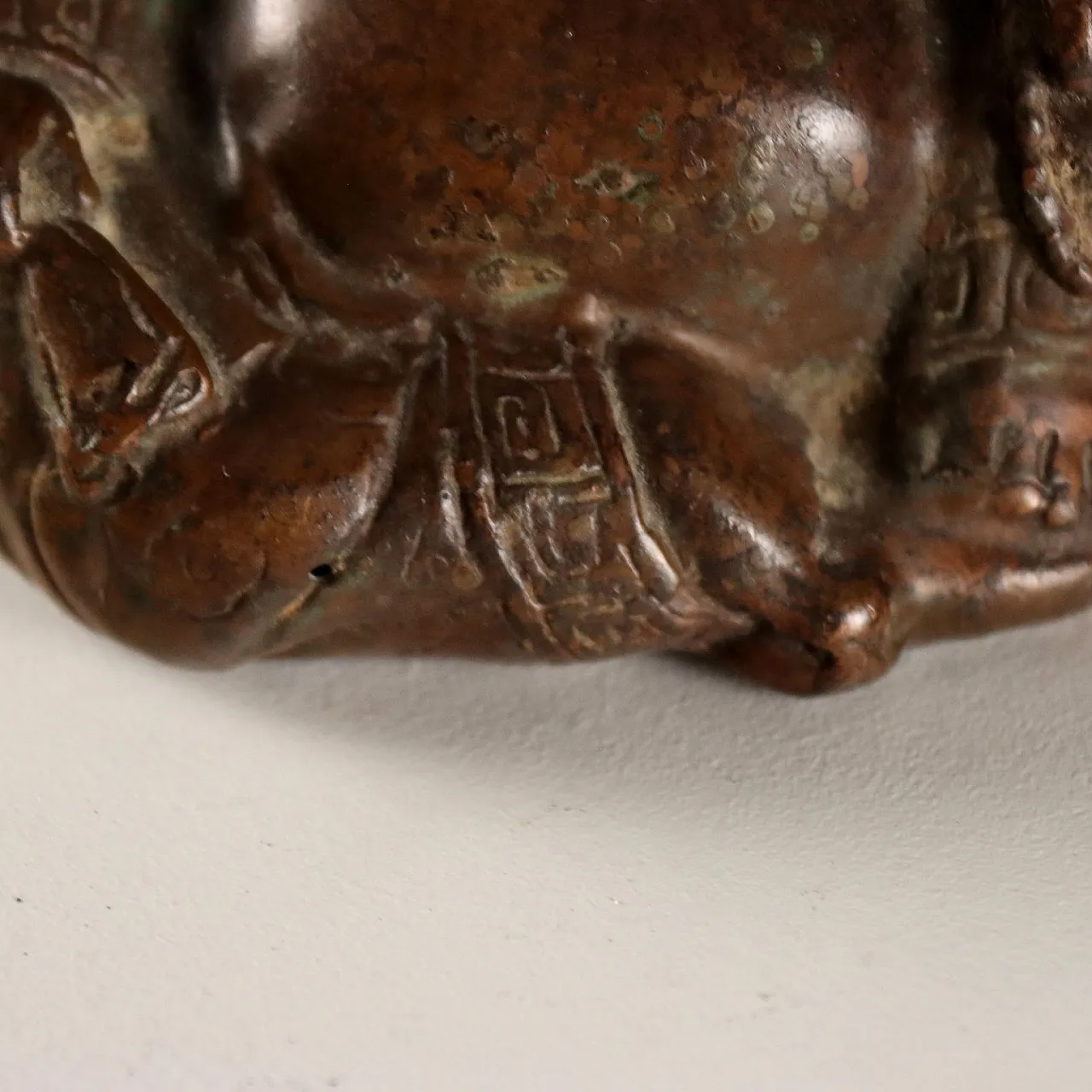 Immortal Monk Budai bronze sculpture, 20th century 6