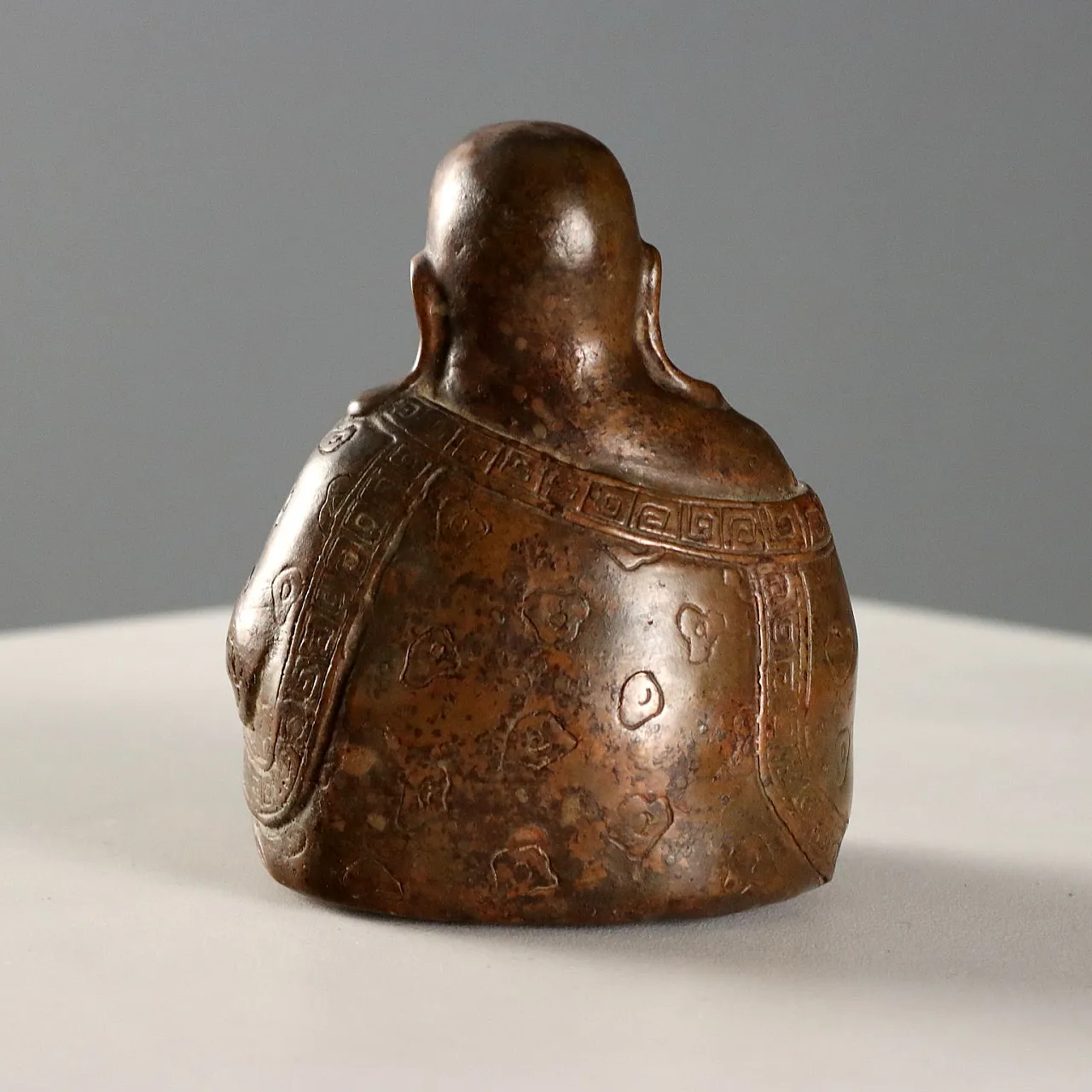 Immortal Monk Budai bronze sculpture, 20th century 7