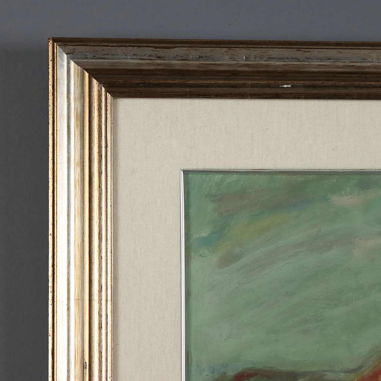 Painting by Cesarina Mottironi, oil on cardboard, 20th century 8