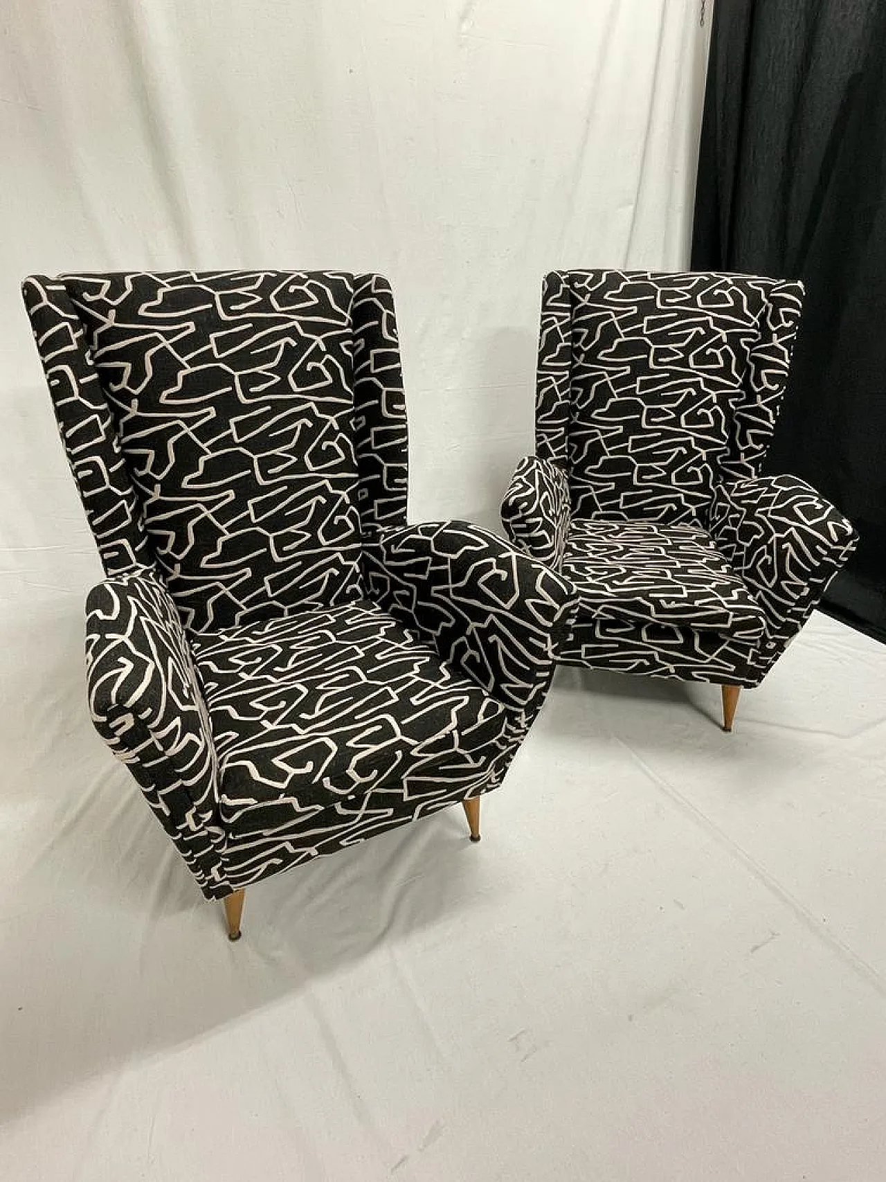 Pair of armchairs, Giò Ponti model, 1950s 2