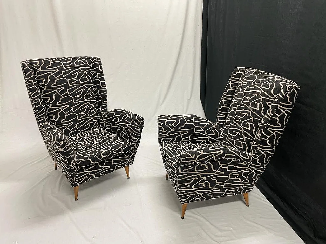 Pair of armchairs, Giò Ponti model, 1950s 3