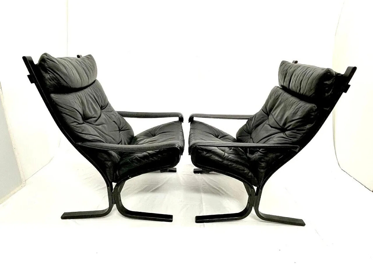 Pair of Siesta armchair by Ingmar Relling for Westnofa, 70s 1