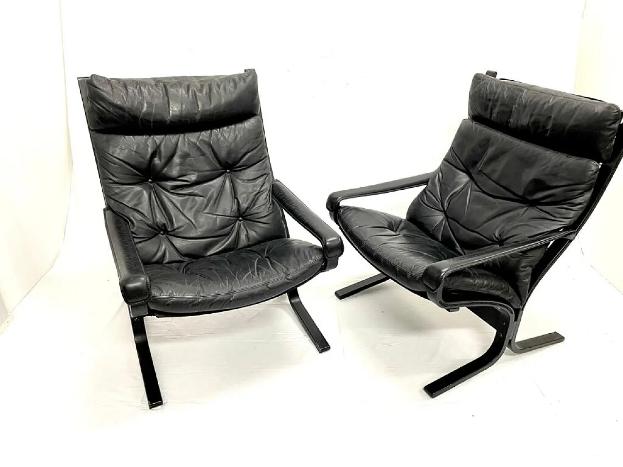 Pair of Siesta armchair by Ingmar Relling for Westnofa, 70s 5