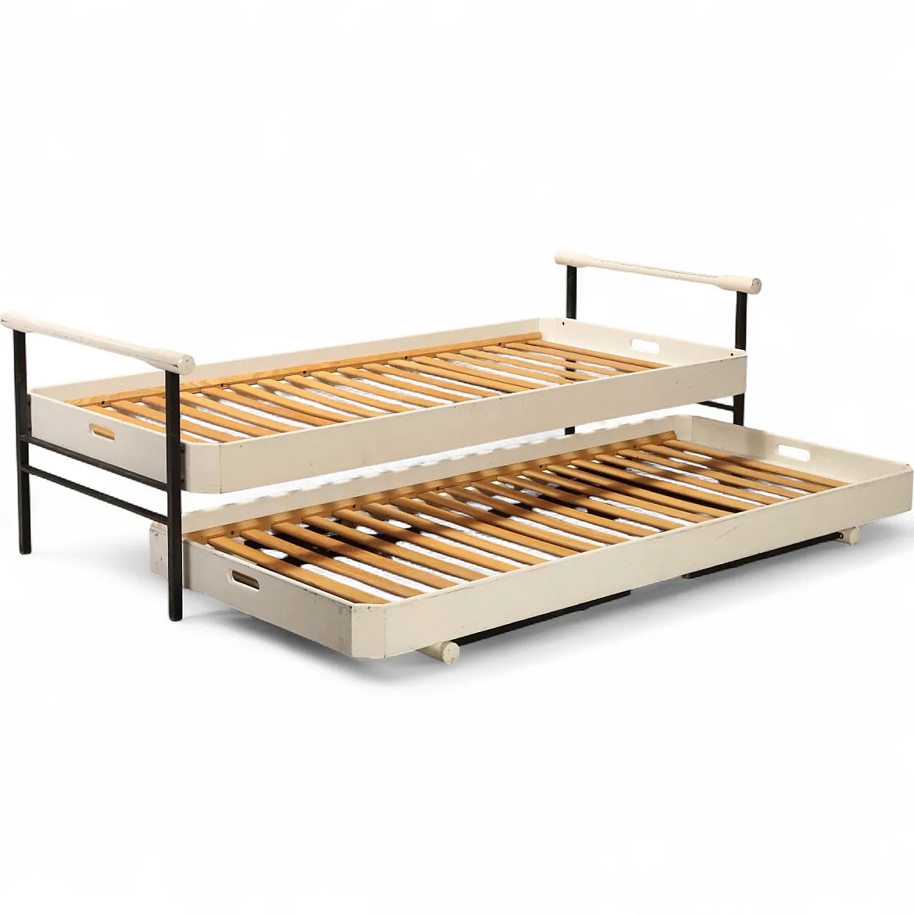Pair of L75 beds by Osvaldo Borsani for Tecno, 20th century 10