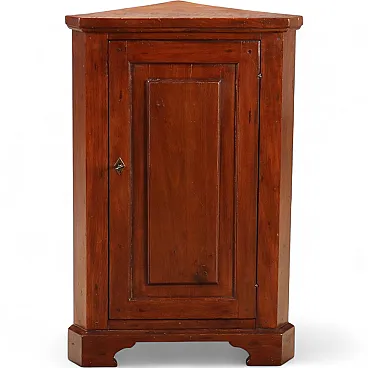Walnut and chestnut corner cabinet, 19th century