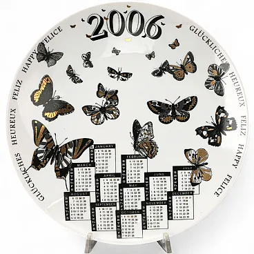 Piero Fornasetti Calendar series plate, 2000s