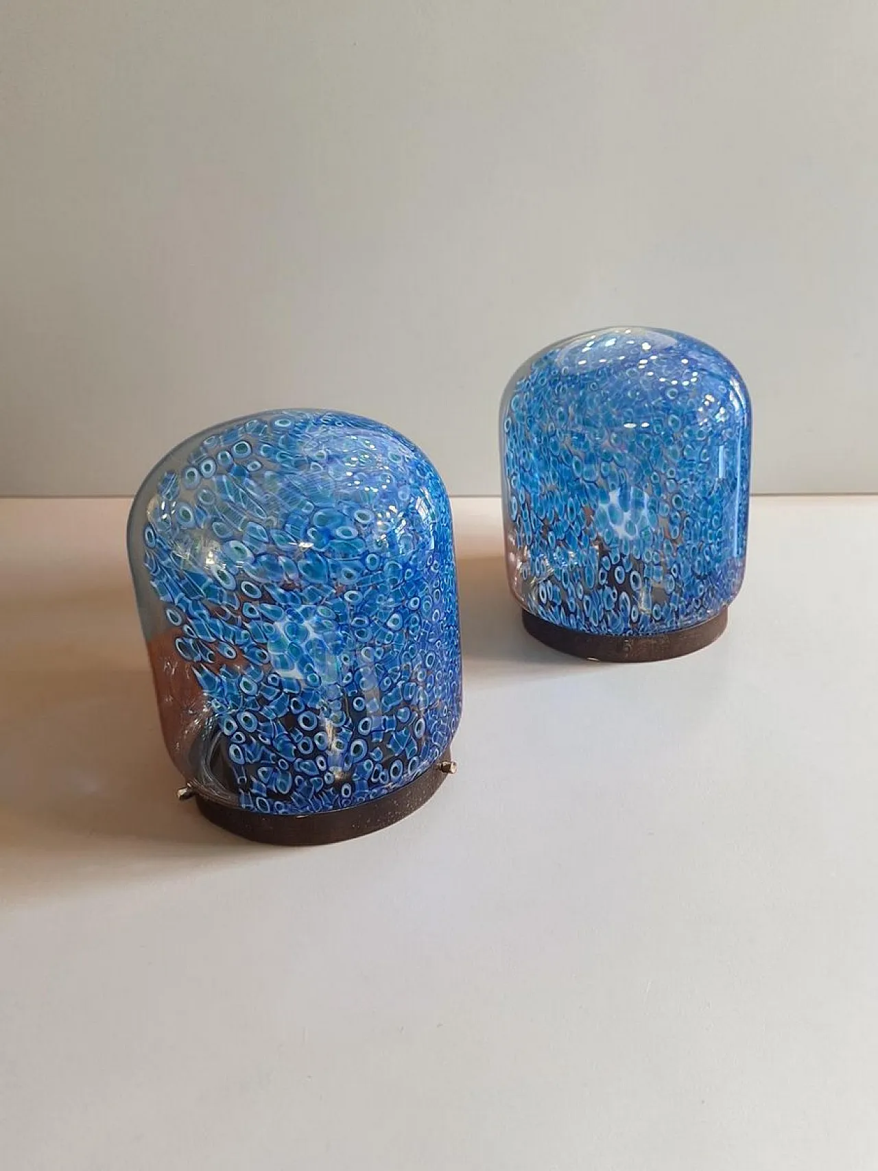 Pair of Neverrino table lamps by Gae Aulenti for Vistosi, 1970s 1