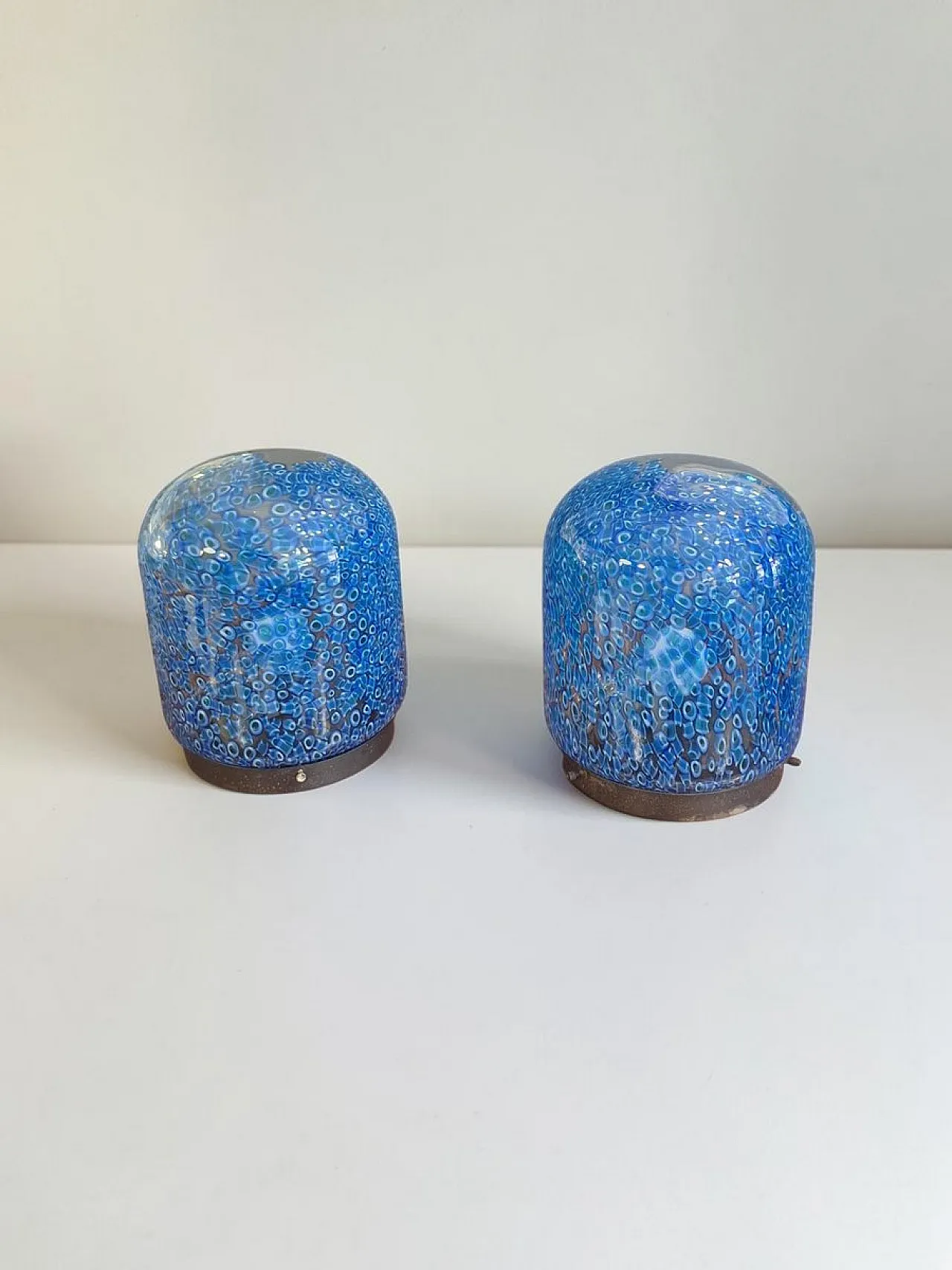Pair of Neverrino table lamps by Gae Aulenti for Vistosi, 1970s 3