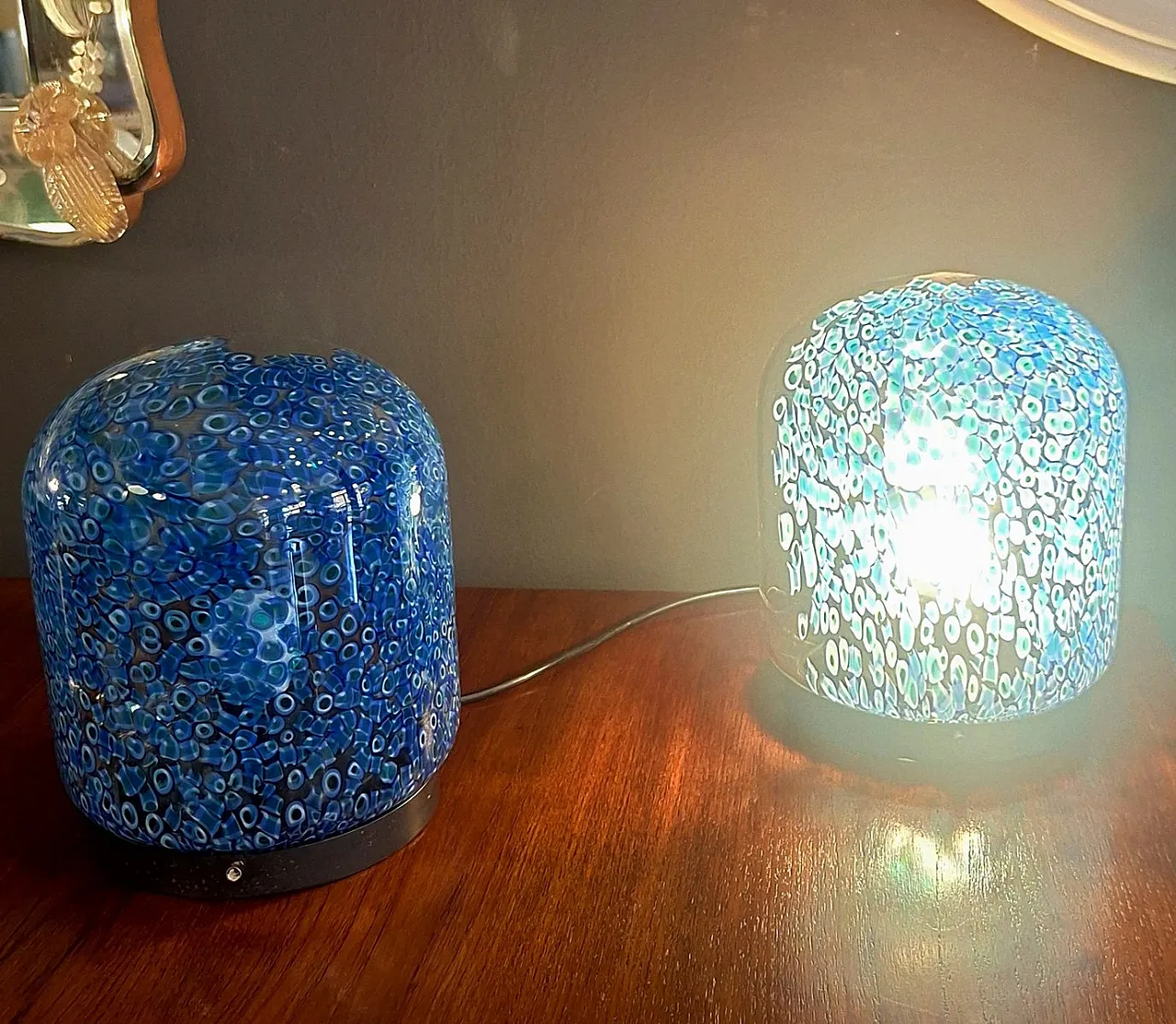 Pair of Neverrino table lamps by Gae Aulenti for Vistosi, 1970s 7