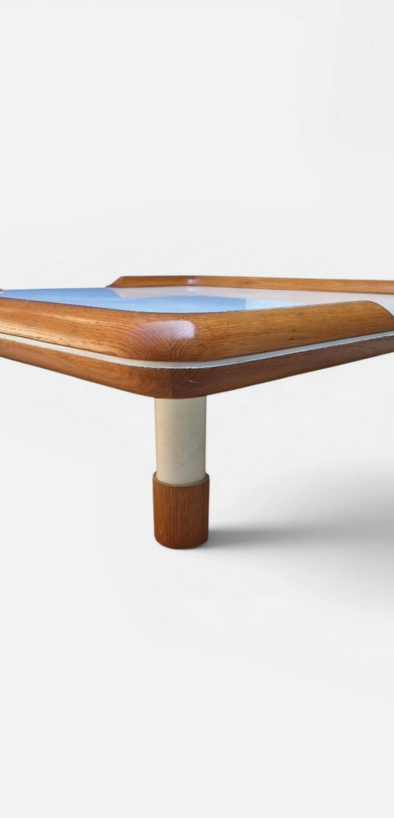 Oak and laminate coffee table, 1970s 3