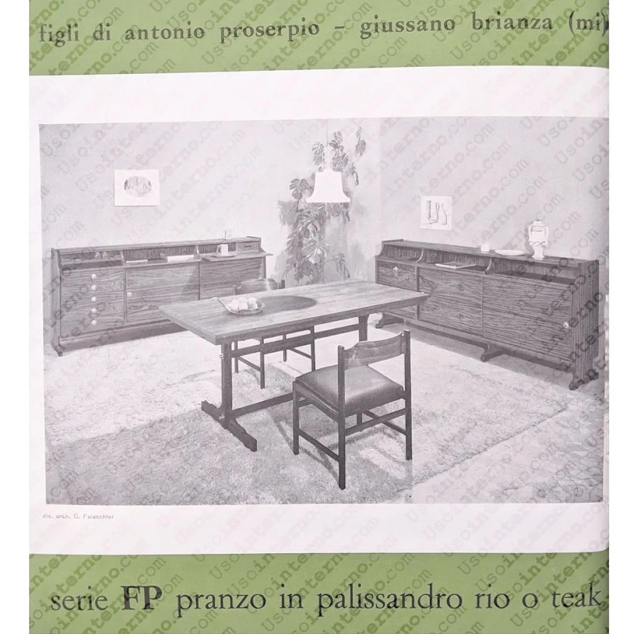 FP table by Guido Faleschini for Figli di Antonio Proserpio, 1960s 8