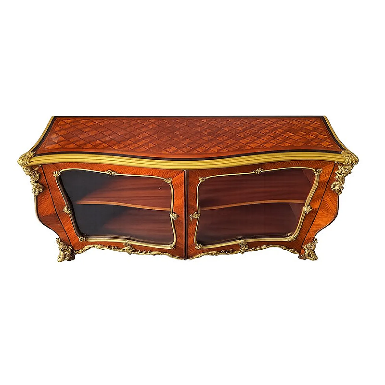 Wooden sideboard with gilded bronze applications, 19th century 2