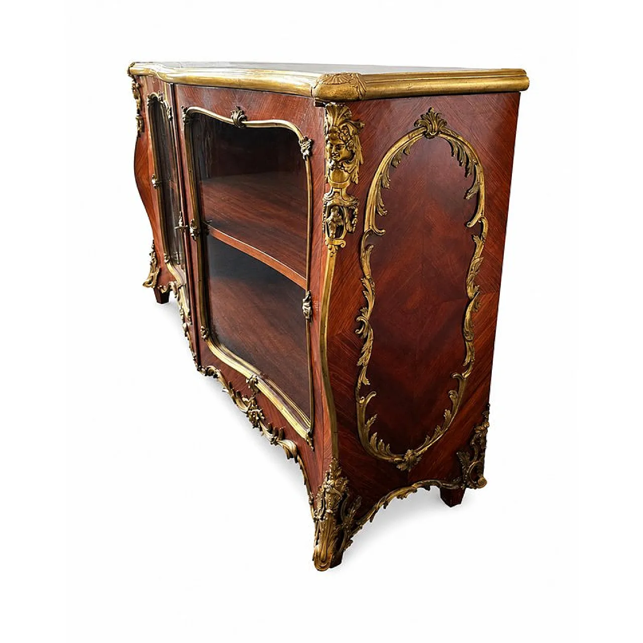 Wooden sideboard with gilded bronze applications, 19th century 8