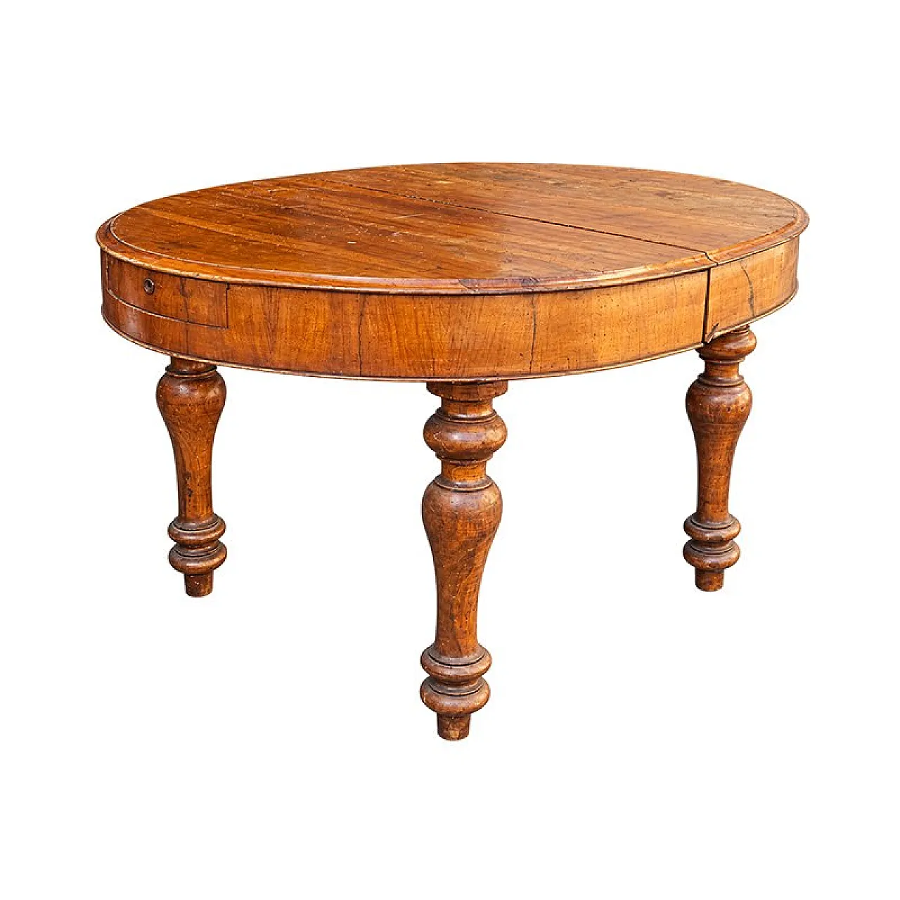 Extendable oval wooden table, 19th century 3