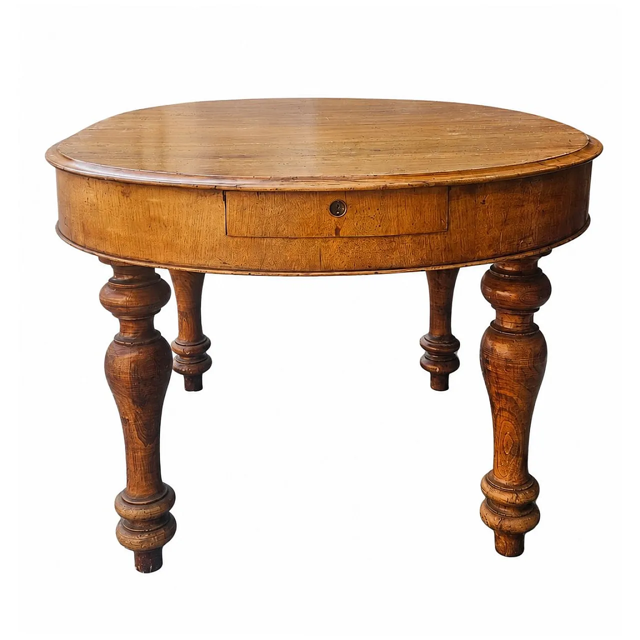 Extendable oval wooden table, 19th century 5