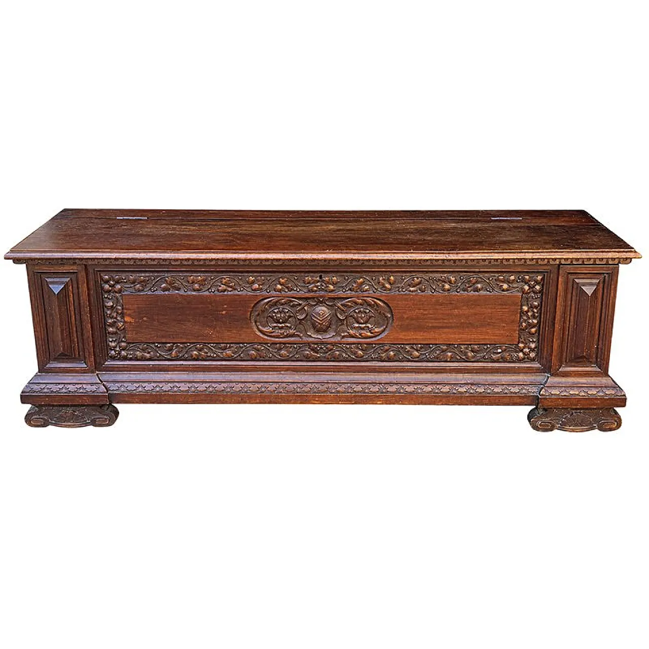 Neo-Renaissance carved chest, 19th century 1