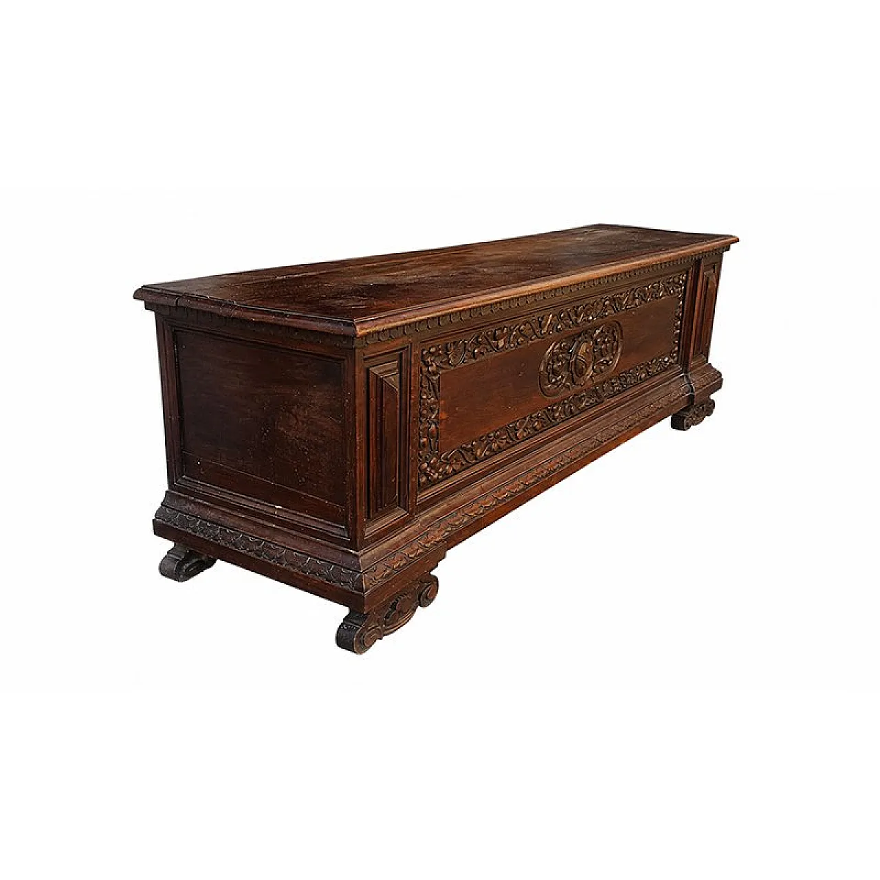 Neo-Renaissance carved chest, 19th century 3
