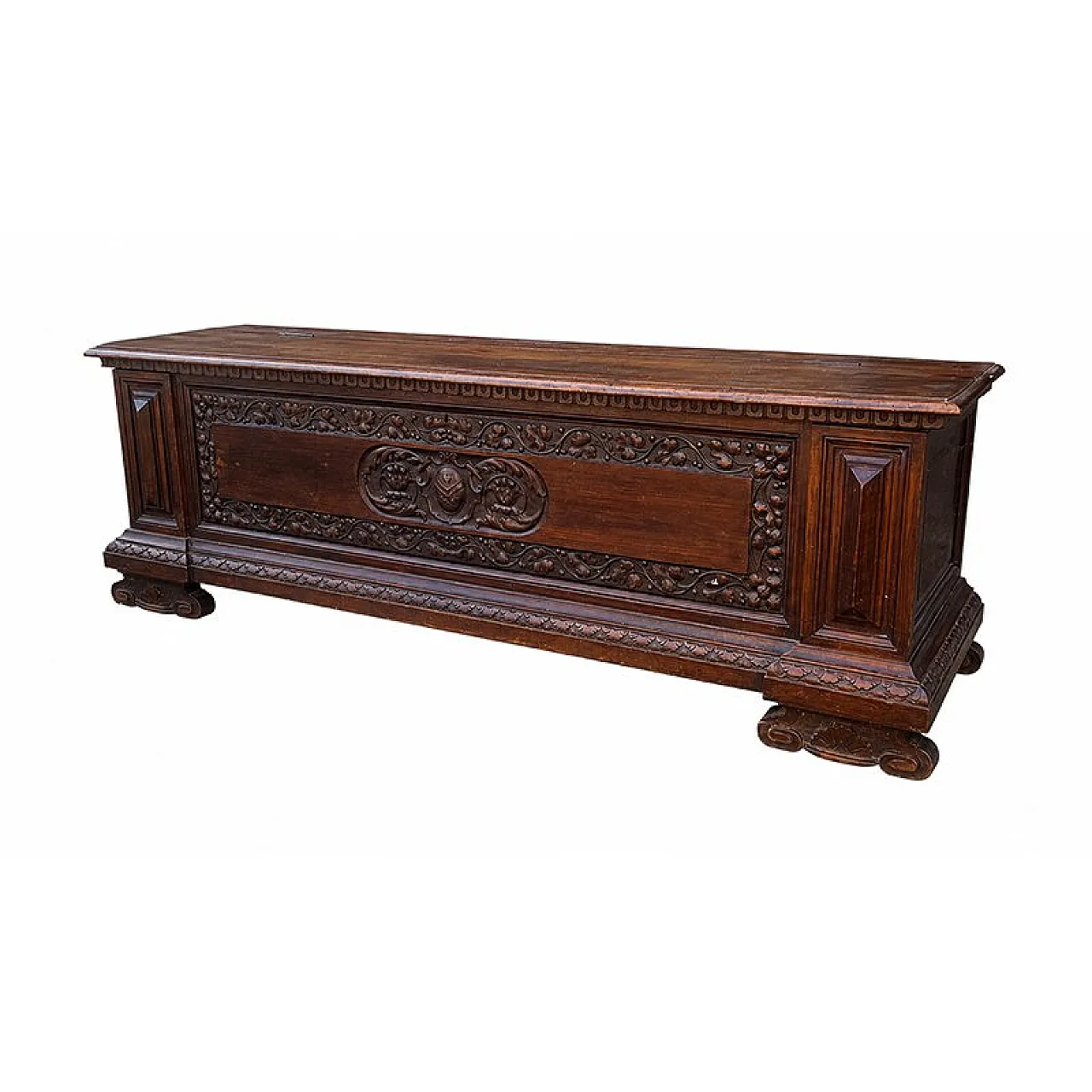 Neo-Renaissance carved chest, 19th century 4