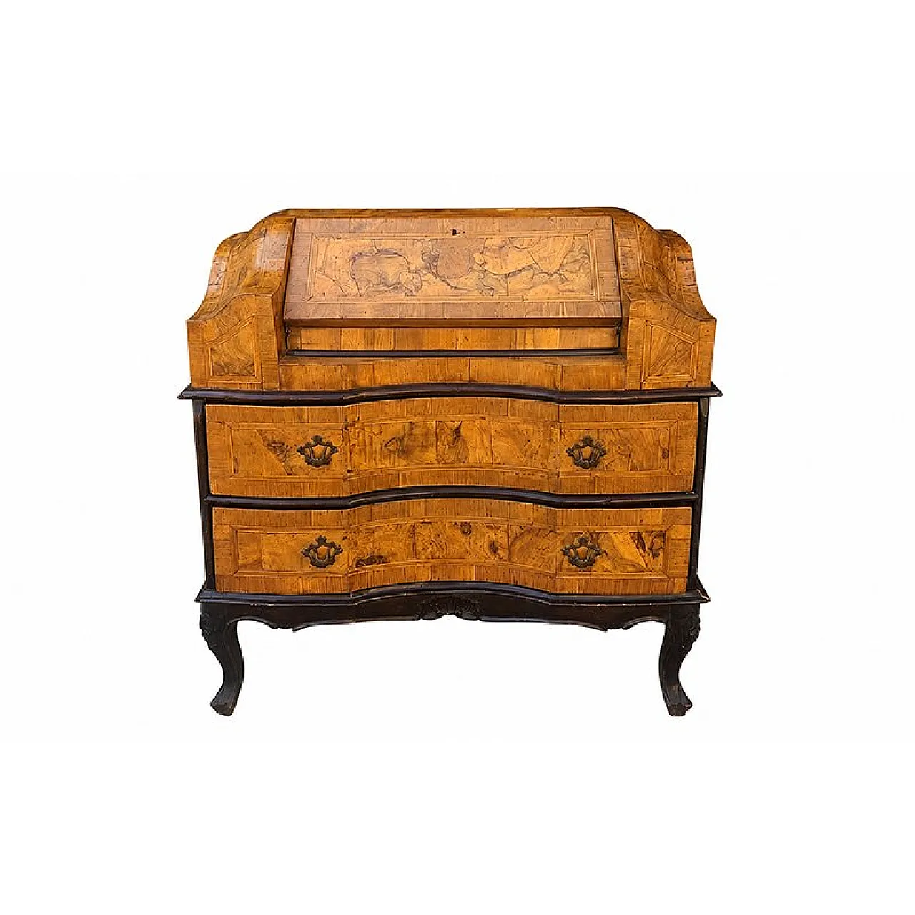 Walnut burl chest of drawers, 19th century 1