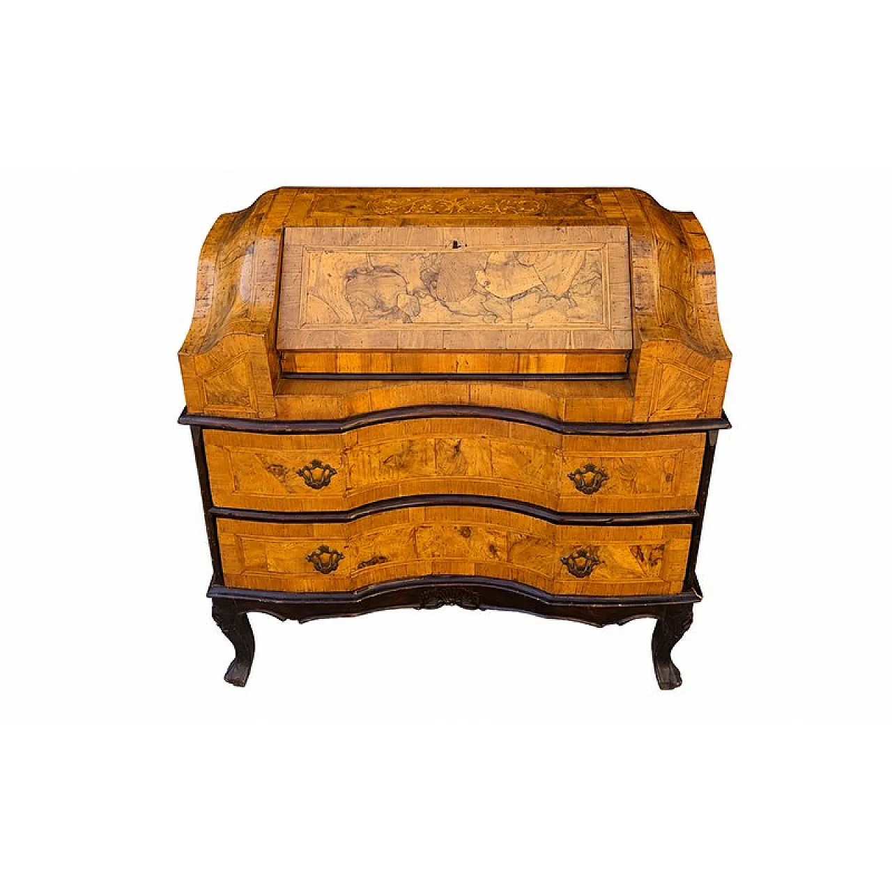 Walnut burl chest of drawers, 19th century 3