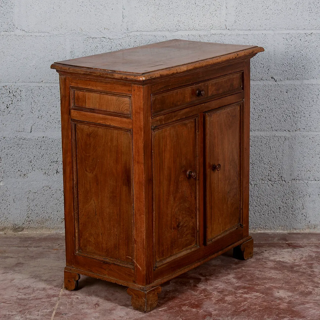 Rustic solid wood credenzina, early 20th century 3