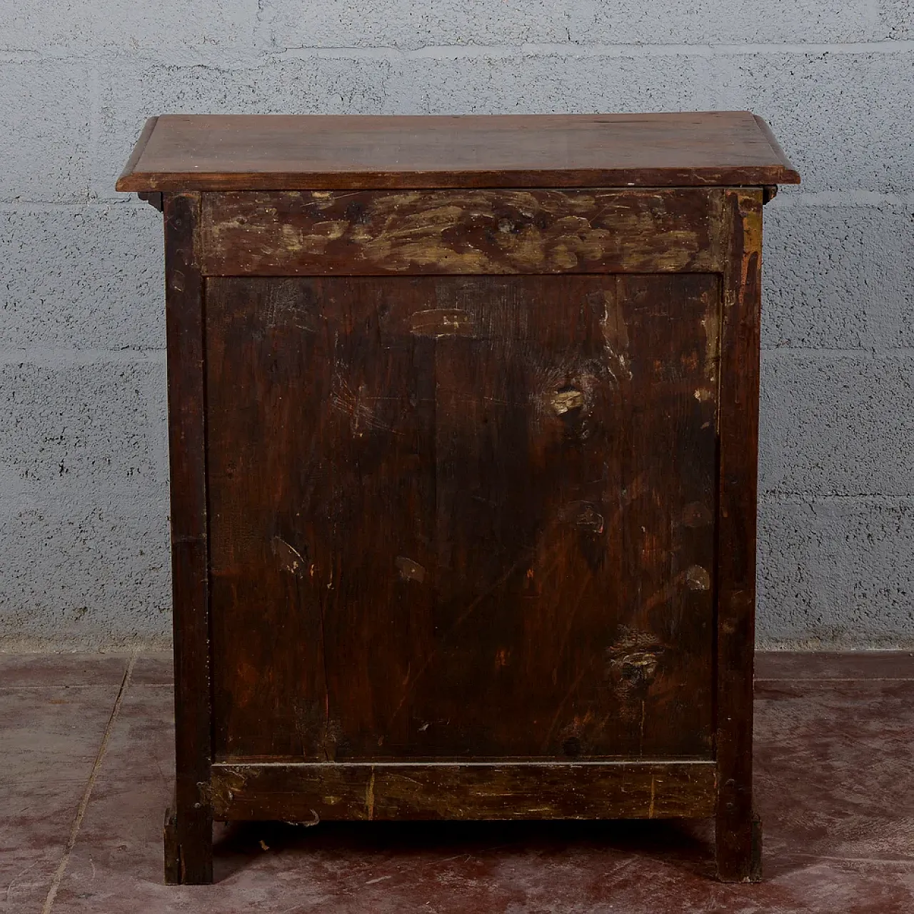 Rustic solid wood credenzina, early 20th century 6